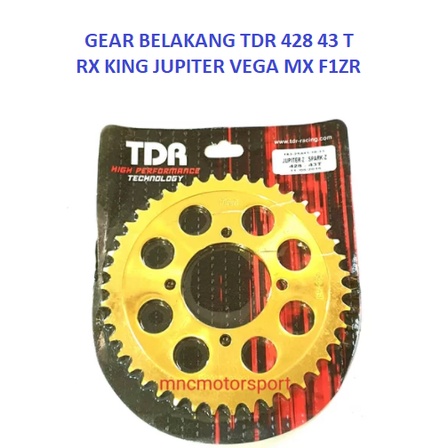 GEAR GIR BELAKANG GOLD TDR JUPITER Z RX KING F1ZR MX VEGA CRYPTON 428 33 35 36 38 39 43-3