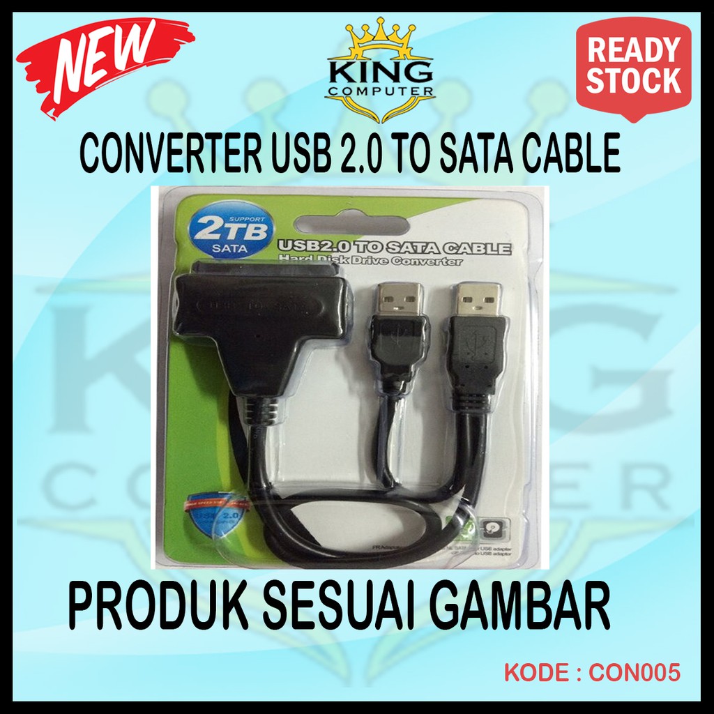 Converter USB 2.0 to SATA Tanpa Adaptor