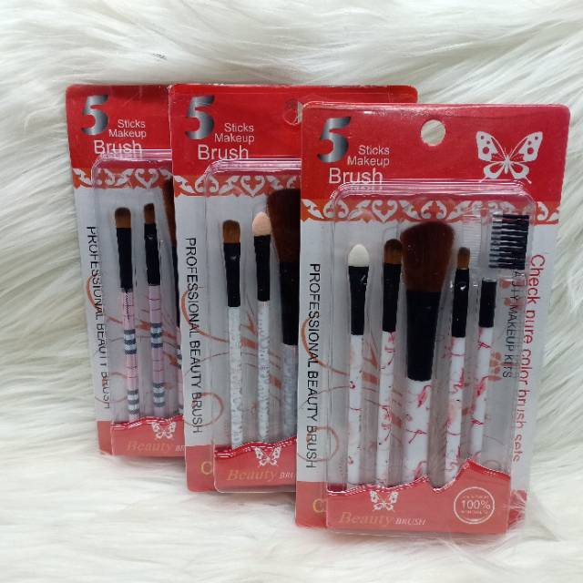 KUAS SET ISI 5 BEAUTY KUPU KUPU