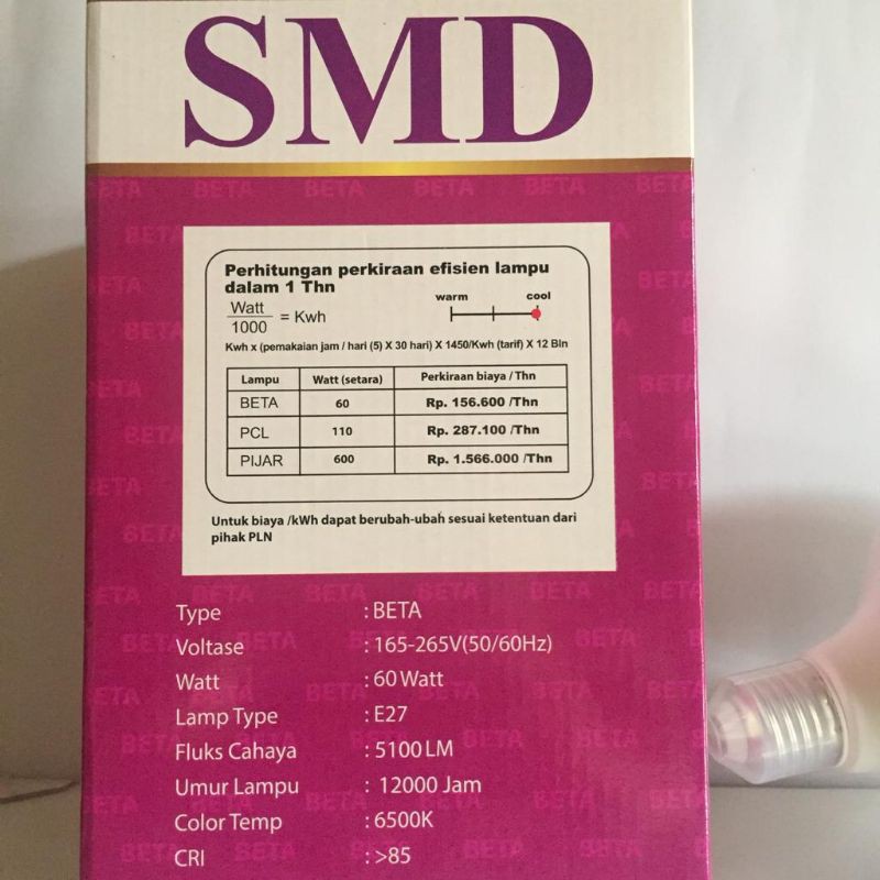 LAMPU LED 60 WATT (SMD BETA)