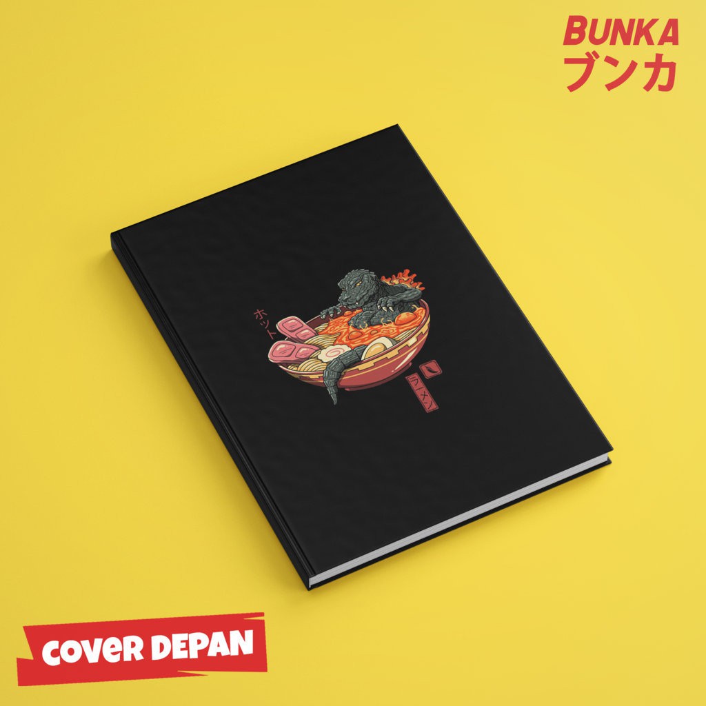 

Notebook Godzilla Ramen Hardcover A5 Buku Tulis Catatan Note Agenda Planner Jurnal