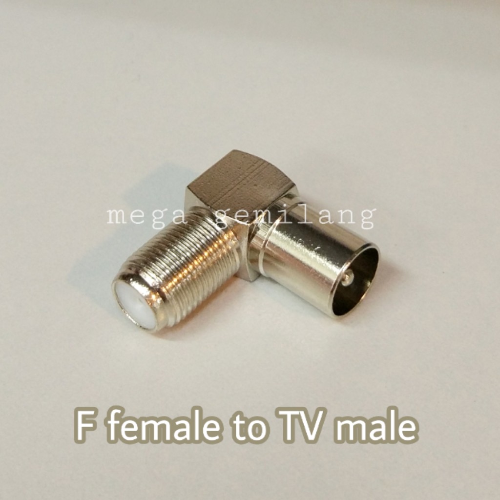 Connector F Female To TV Male / Soket F To Jack TV