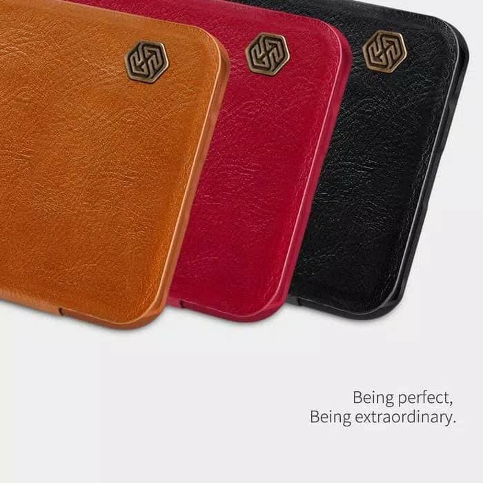 SAMSUNG GALAXY A6 PLUS NILLKIN QIN LEATHER CASE ORIGINAL