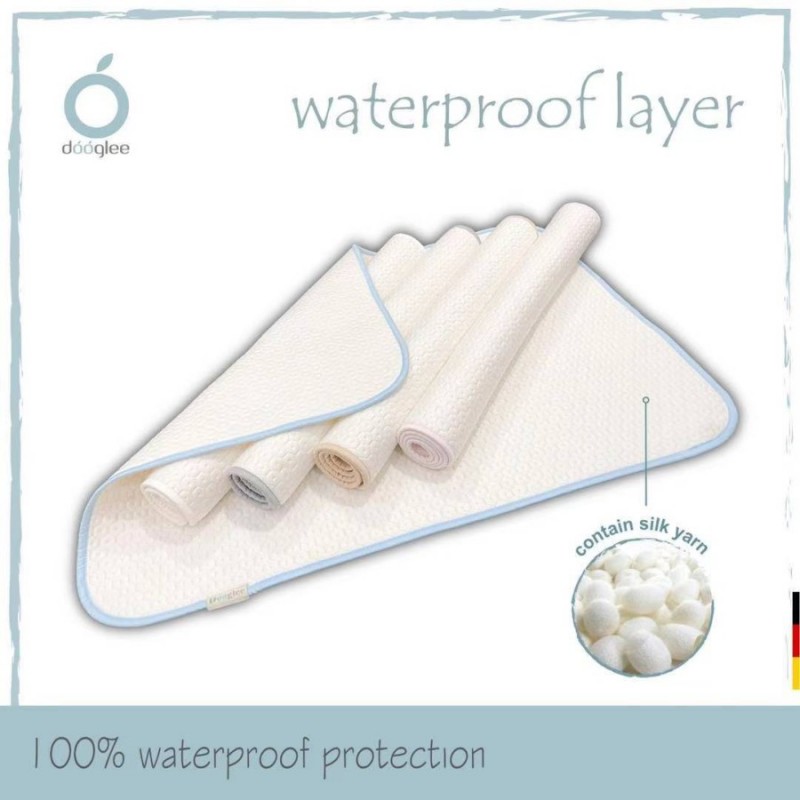 Dooglee Waterproof Double Sided Layer Perlak Bayi 70 x 100 cm Size L - Pilih Warna