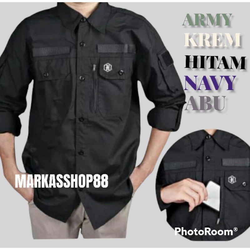 kemeja tactical hexagon army / kemeja lapangan / hexagon / army / kemeja kerja