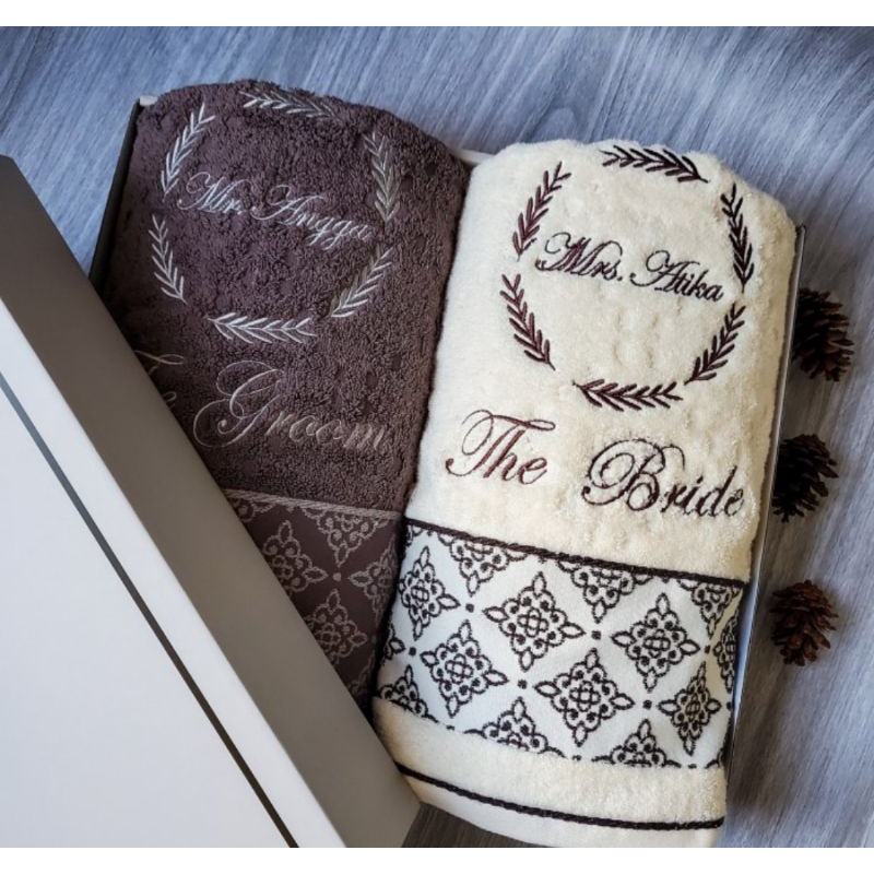 terry palmer signature handuk couple bordir +box exclusive