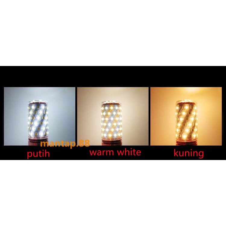 Lampu Led Jagung 12W Fitting E27 3warna (Putih/Kuning/Warm White) /Lampu Lilin/Candle/hias