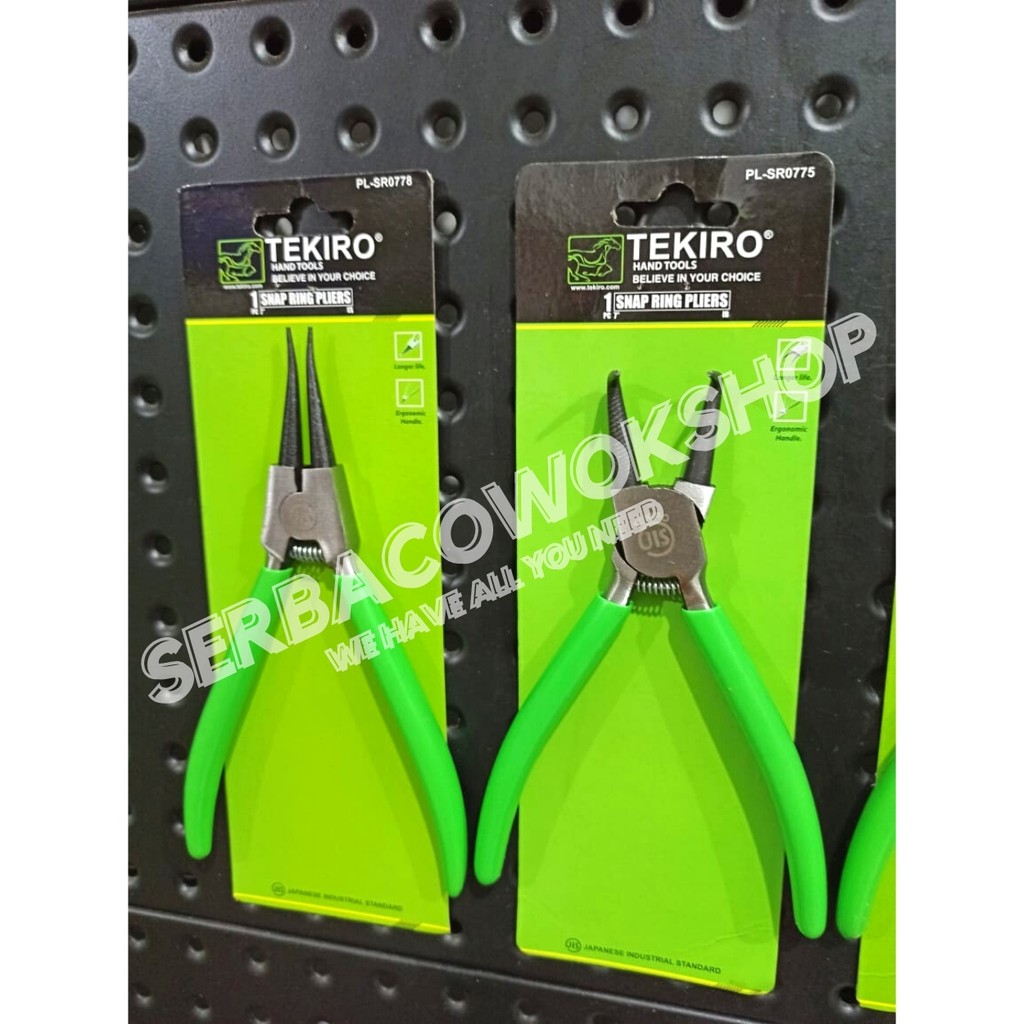 Tekiro Paket Tang Spie Snap Ring 7 Inch BTE BTI STE STI Isi 4 Termurah Berkualitas