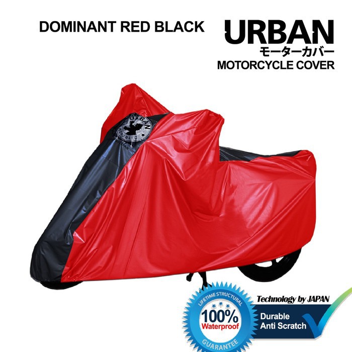Sarung Cover Motor Urban Big Jumbo Size Anti Air & UV Ninja NMax CBR - Merah Hitam