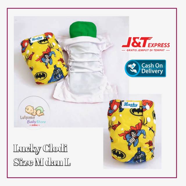 CLODI POPOK BAYI CUCI ULANG/POPOK BAYI KARAKTER/POKOK CUCI ULANG RAMAH LINGKUNGAN