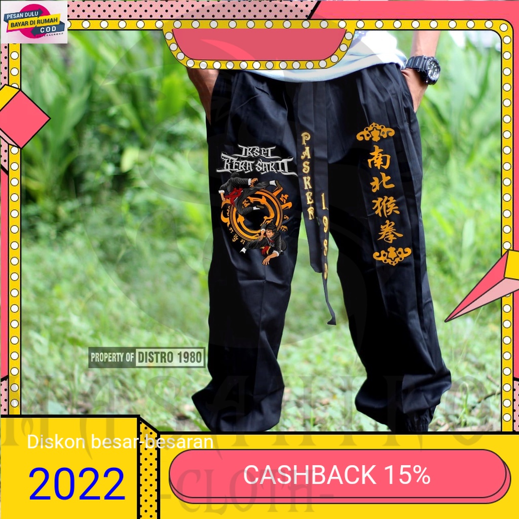 BISA COD READY CELANA BORDIR IKSPI KERASAKTI. 14 MURAH LEBAY, CELANA SILAT, CELANA KUNGFU