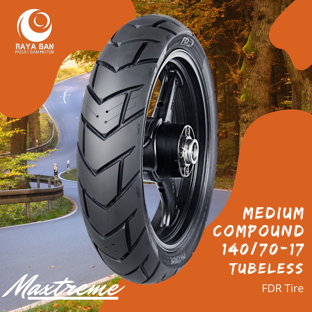 Ban Motor FDR Maxtreme 140/70-17 TL (Medium Compound)