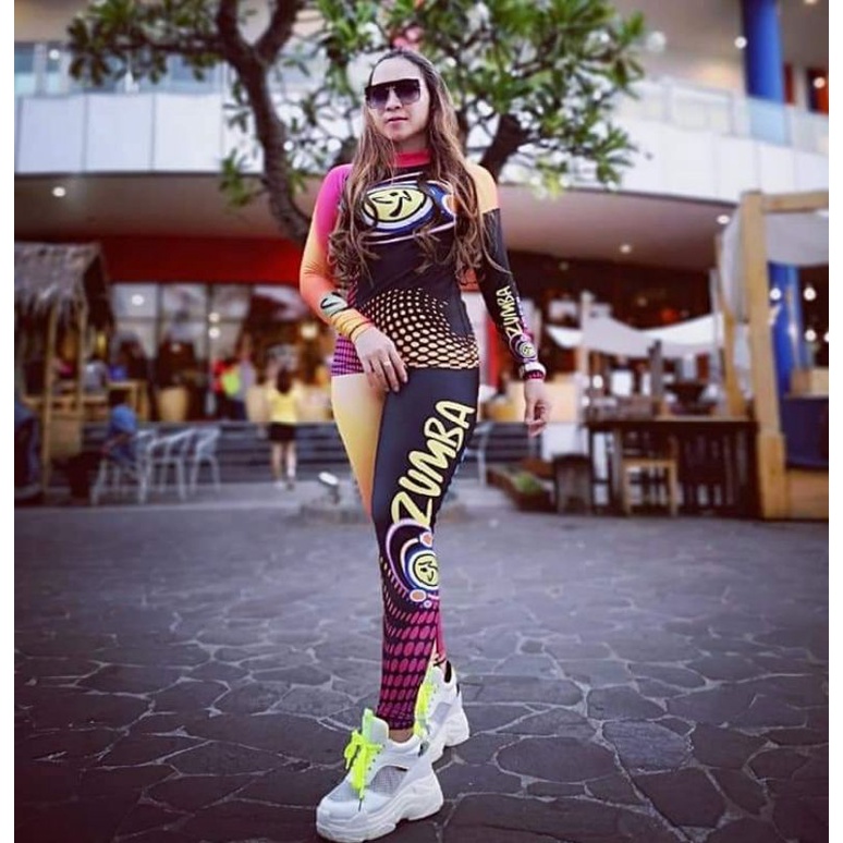 setelan senam aerobic SXB SPORT kaos & legging