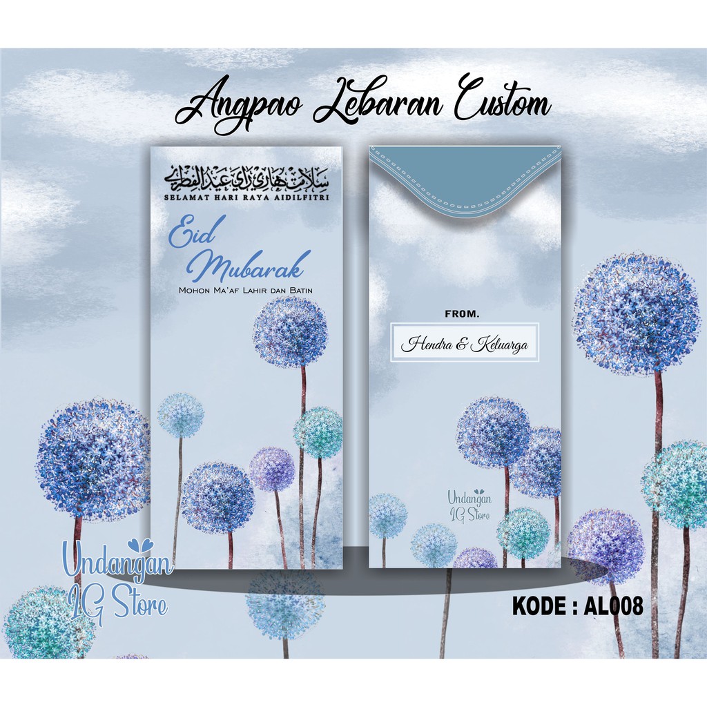 

Amplop/Angpao Lebaran Exclusive Watercolor Blue