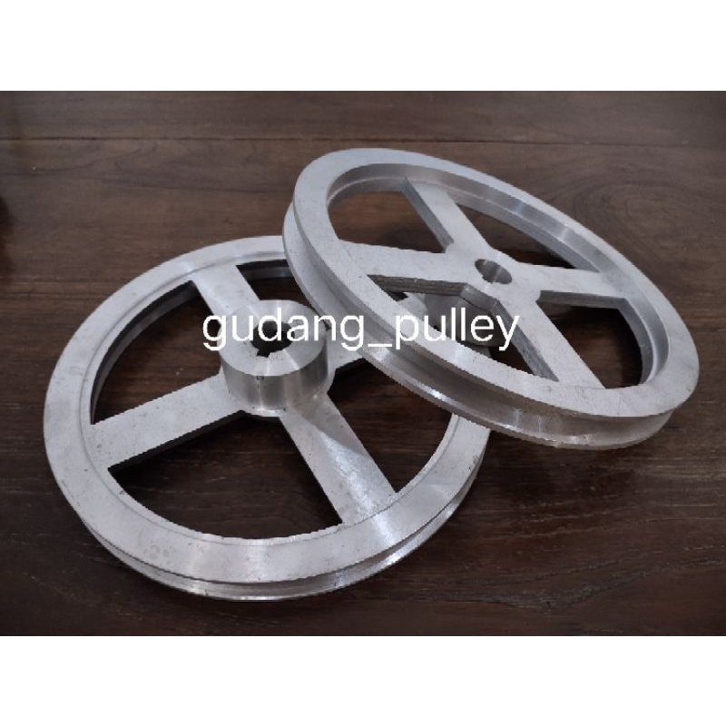 pulley puli alumunium A1 x 7 inch as buntu - 1 inch