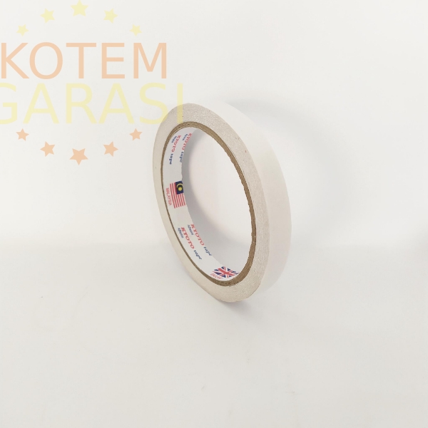 

KOTEM GARASI Double Tape 12 mm x 12 meter / Double Tape 1/2 Inch x 12 meter 13 yard KYOTO TAPE