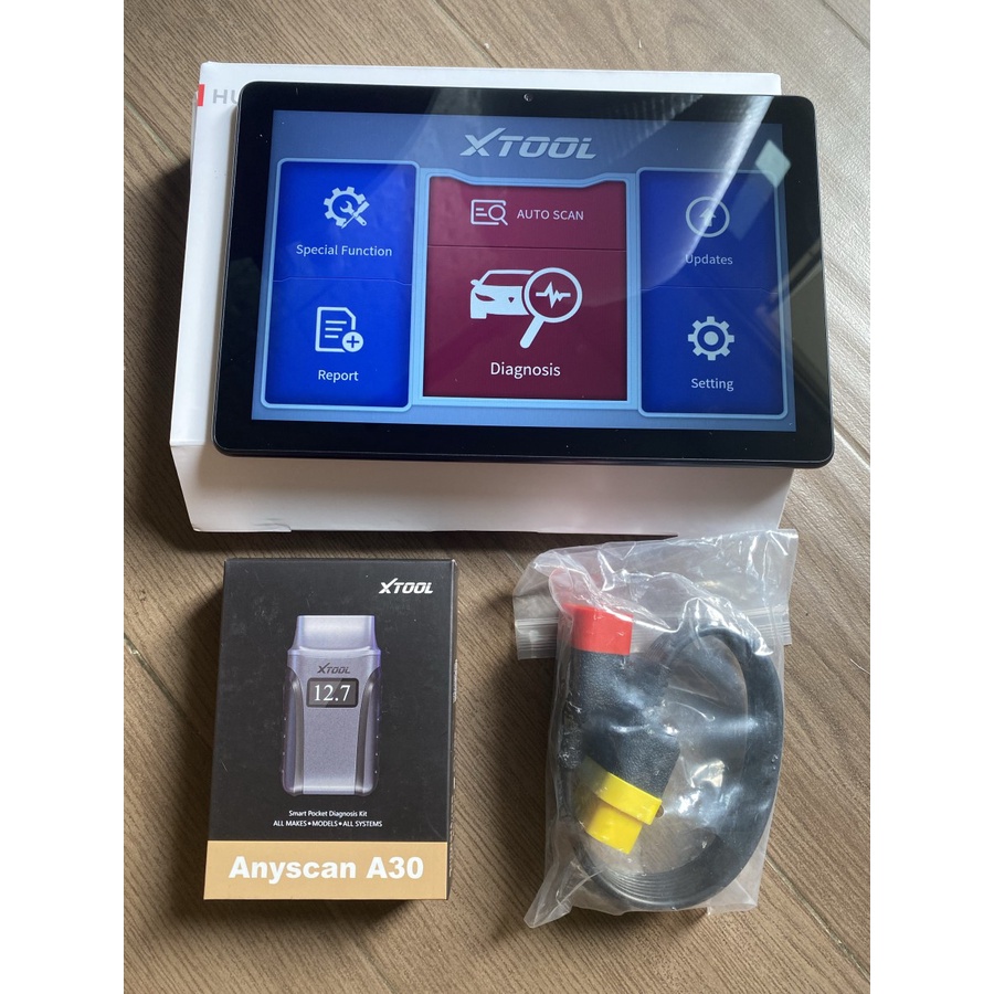 Jual Scanner Mobil Xtool A30M Dengan Tab 10 Inchi dan Kabel Ekstensi