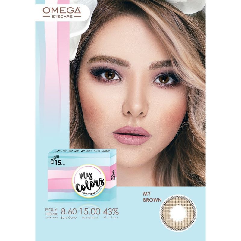 ❤Miss.Vinka❤ Softlens My Colors Omega NORMAL 15mm / Kontak Lensa Warna Free Lenscase