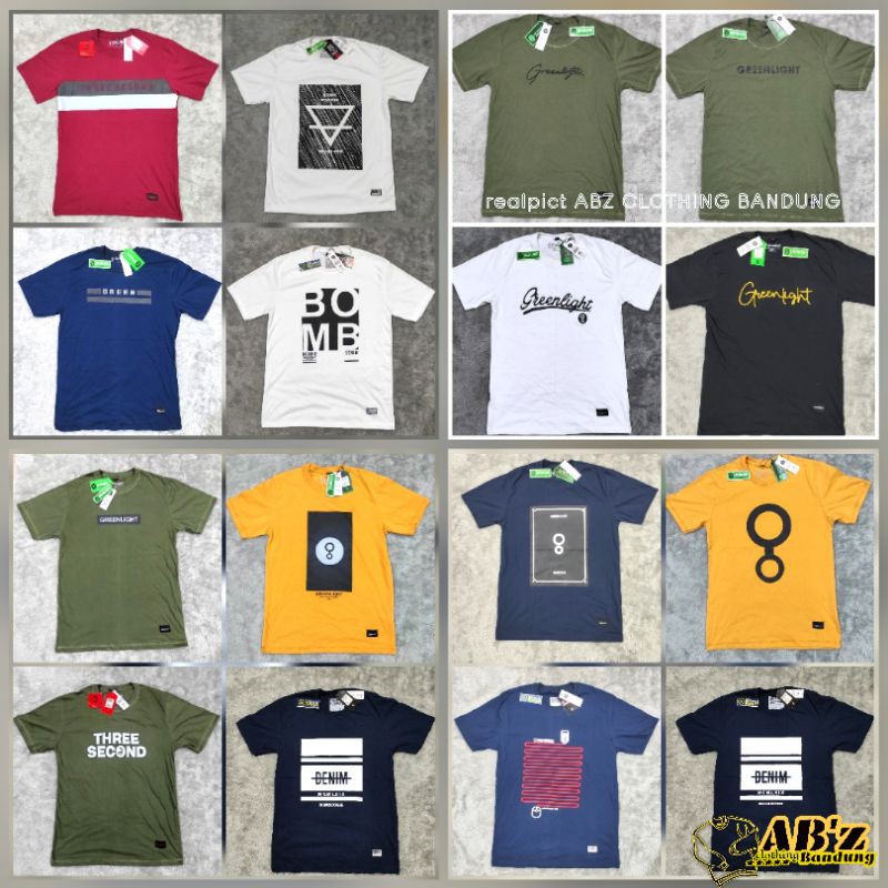 KAOS GREENLIGHT BRANDED PREMIUM / KAOS DISTRO MOTIF EMOJI / BAJU ARIEL NOAH  KEKINIAN / COD
