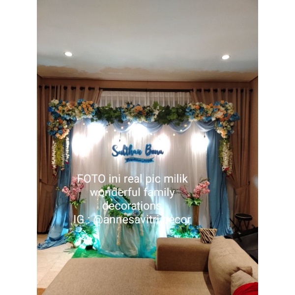 sewa backdrop Aqiqah 3 meter