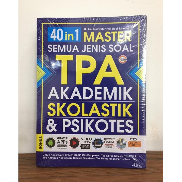 Buku 40 In 1 Master Semua Jenis Soal Tpa Akademik Skolastik Psikotes Shopee Indonesia