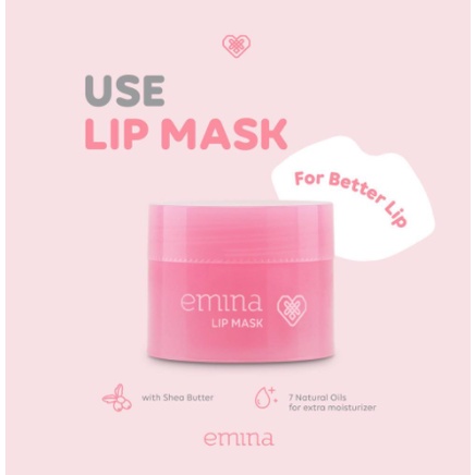 Image of [NEW ARRIVAL] EMINA Lip Mask 9gr / emina lip sleeping mask shea bu #4