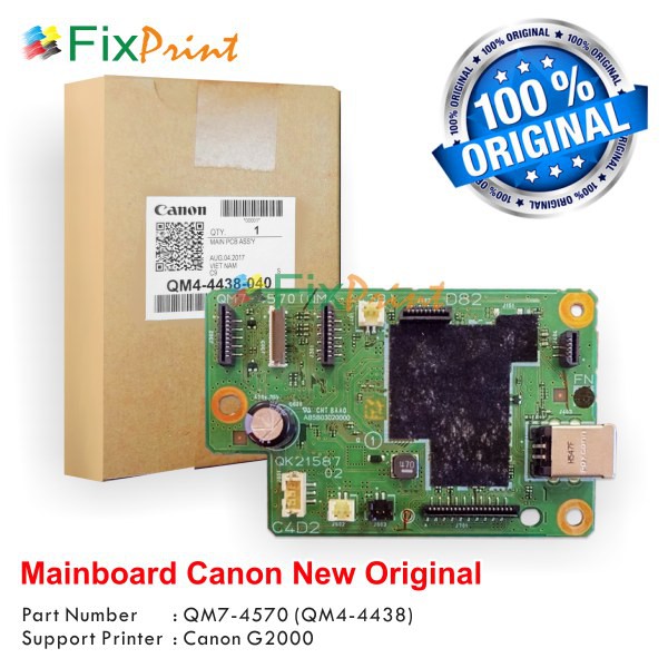 Board Printer Canon G2000, Mainboard G2000 Canon New Original, Part Number QM7-4570 (QM4-4438)