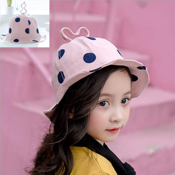 Topi Anak Perempuan Polkadot