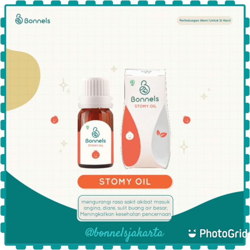 BONNELS STOMY OIL ORIGINAL - OBAT NAFSU MAKAN ANAK - MASUK ANGIN BAYI, SUSAH BAB