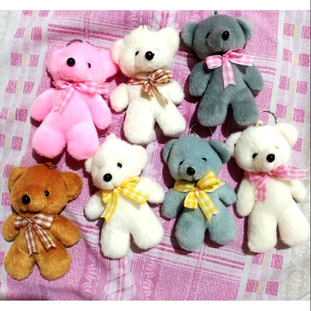 Gantungan kunci teddybear gantungan boneka gantungan tas gantungan teddybear lucu murah imut