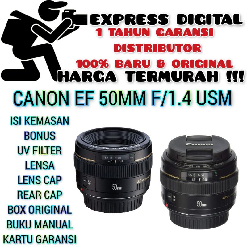 LENSA CANON EF 50MM F1.4 USM CANON EF 50MM F/1.4 USM