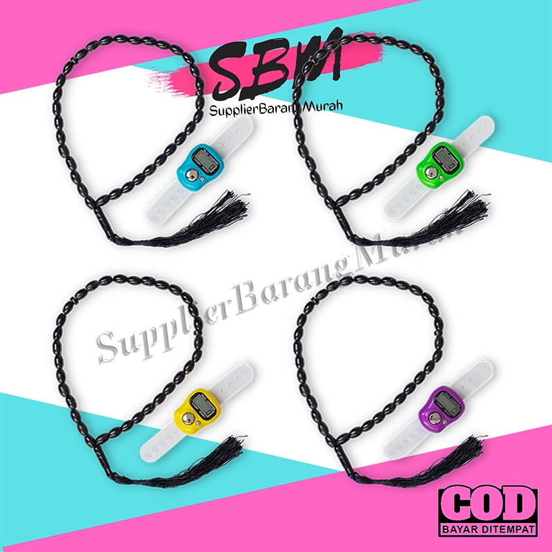 Tasbih Digital dan Gelang Tasbih Set 2in1 FS1279