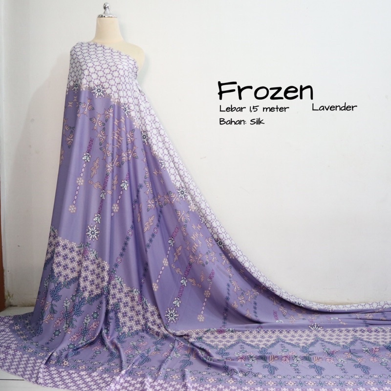 frozen series | kain silk | kain mewah | kain motif terbaru