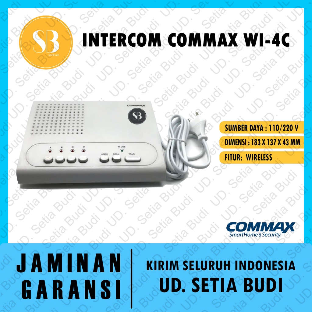 Intercom Commax Wi-4C Asli dan Bergaransi