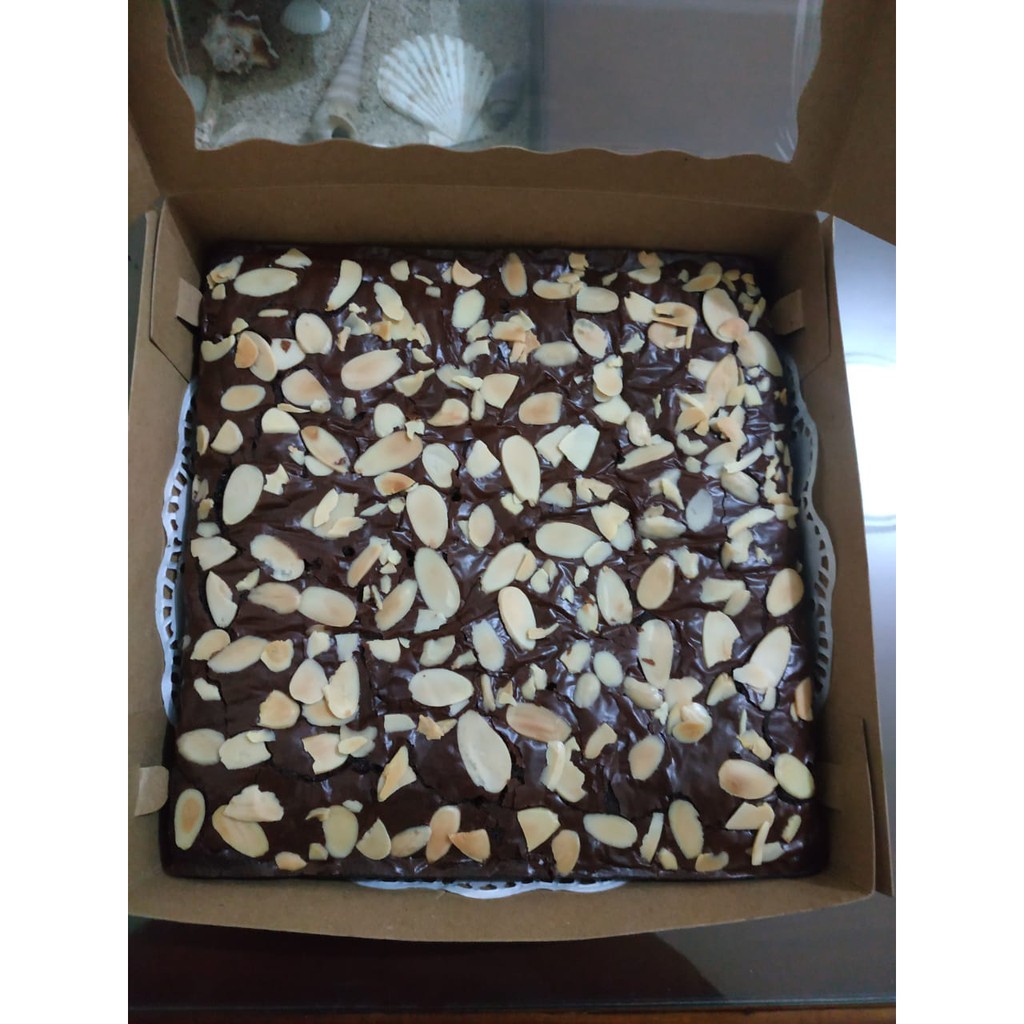 

THE REAL FUDGY BROWNIES DARK CHOCOLATE | BROWNIES PANGGANG SIZE 20X20