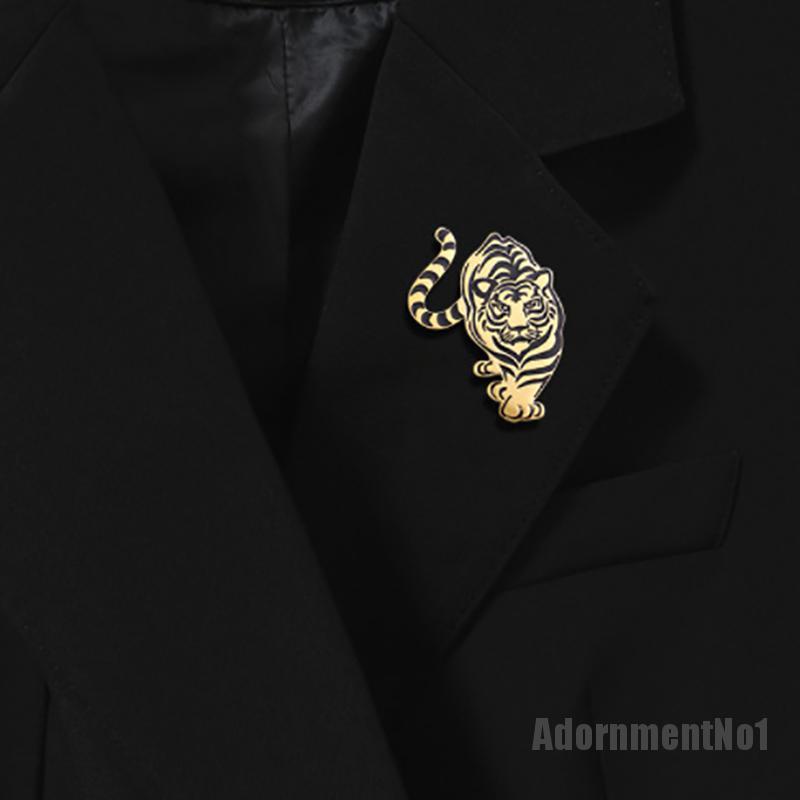 (Adornmentno1) Bros Pin Enamel Desain Harimau Untuk Pria