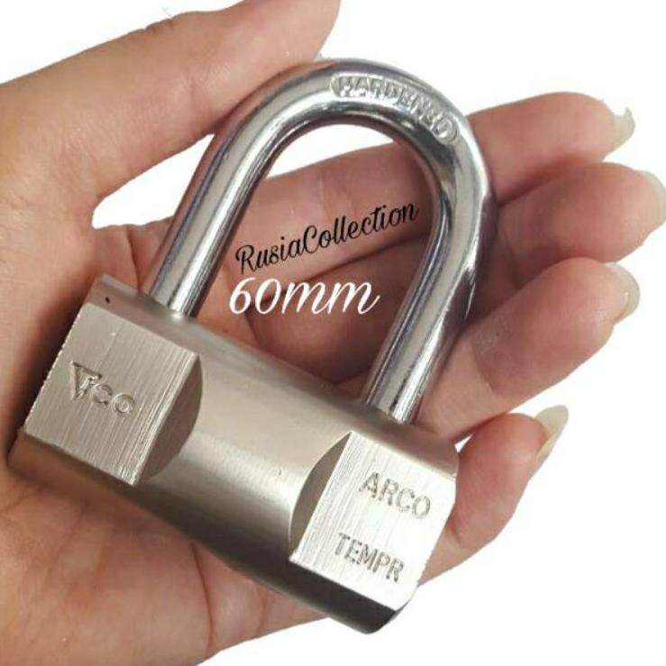 [PRODUK GZD] GEMBOK PUTIH ANTI RUST ANTI MALING ANTI CUT 60MM GEMBOK VICO /PATTON_SCARLETT BAHAN BAN