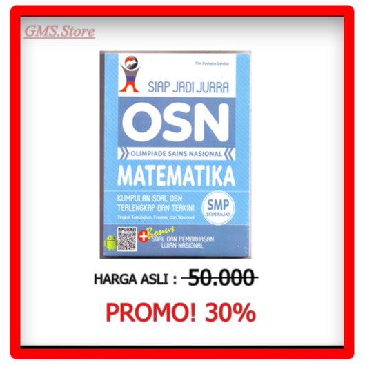 

Terlaris ✨ - SIAP JADI JUARA OSN MATEMATIKA SMP SEDERAJAT3.1.23