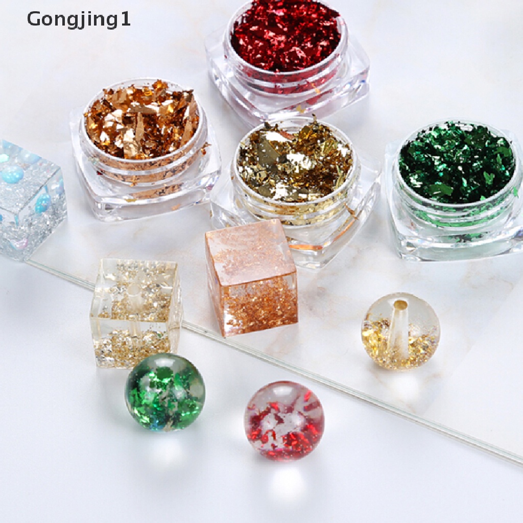 Gongjing1 Cetakan Epoxy Resin UV Glitter Untuk Membuat Perhiasan DIY