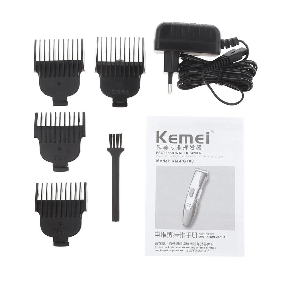 Alat Cukuran Kumis Jenggot Clipper Kemei KM-PG100 Trimmer Alat Cukur Cas