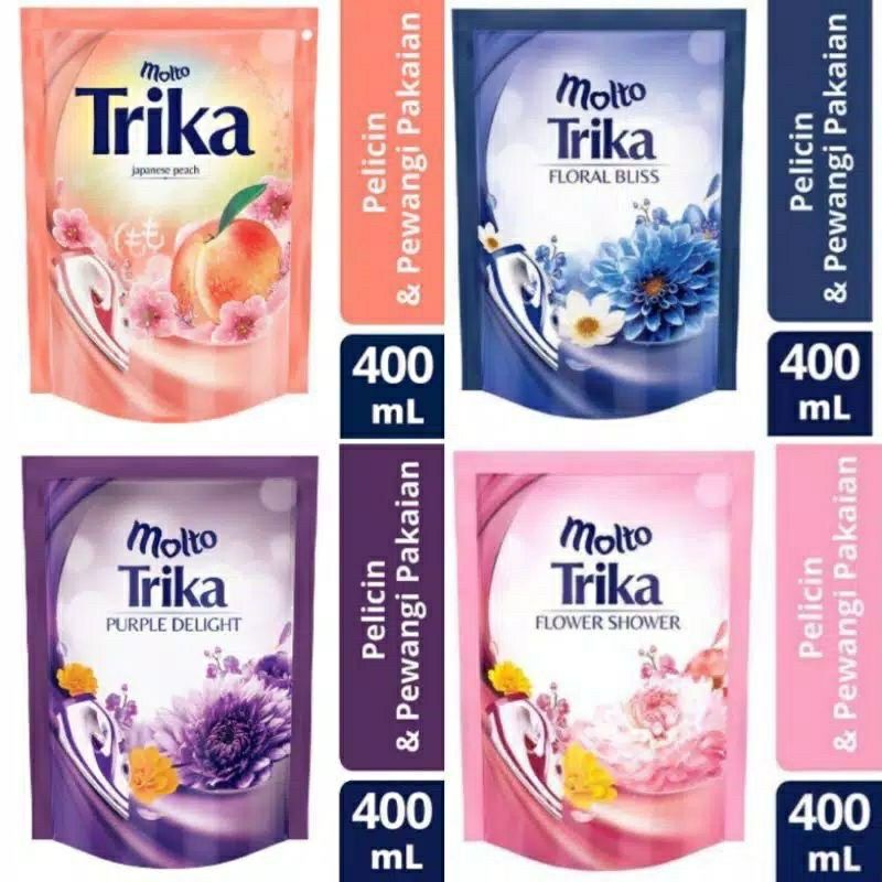 Molto Trika/ Pelembut dan Pewangi Pakaian 400ml