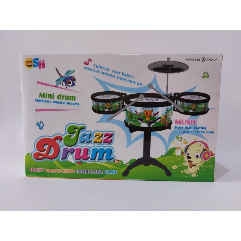 MAINAN ALAT MUSIK JAZZ DRUM ISI 3 SH.1231