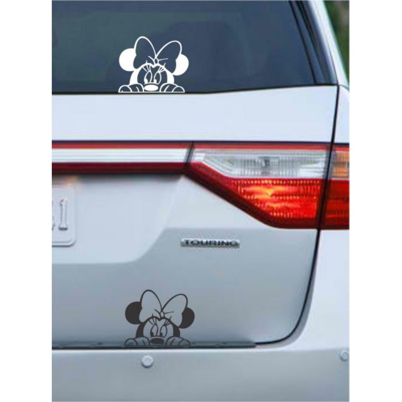 

stiker sticker intip lucu mini mouse