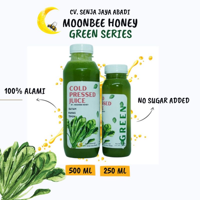 

Moonbee Honey Cold Pressed Juice 100% Alami Green Series - 500ml