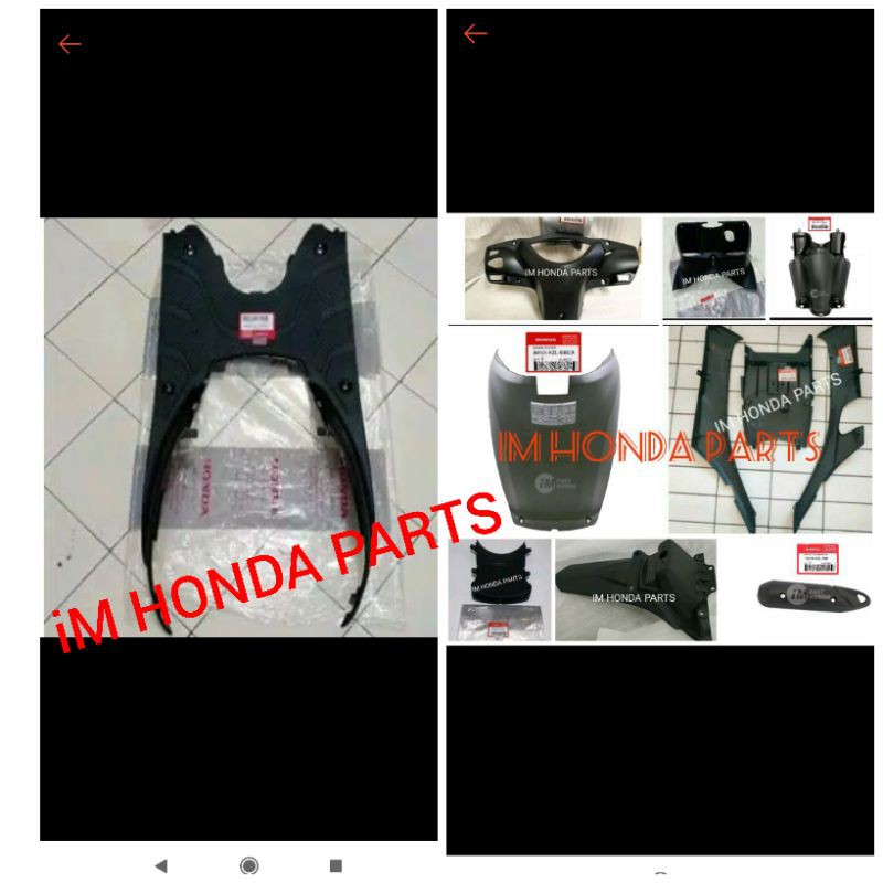 cover body kasar satu set Honda spacy karbu dan fi original