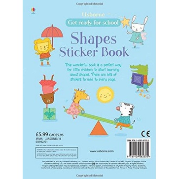 

Usborne Sticker Book Shapes - Buku Stiker Impor Imported Bentuk Thebest