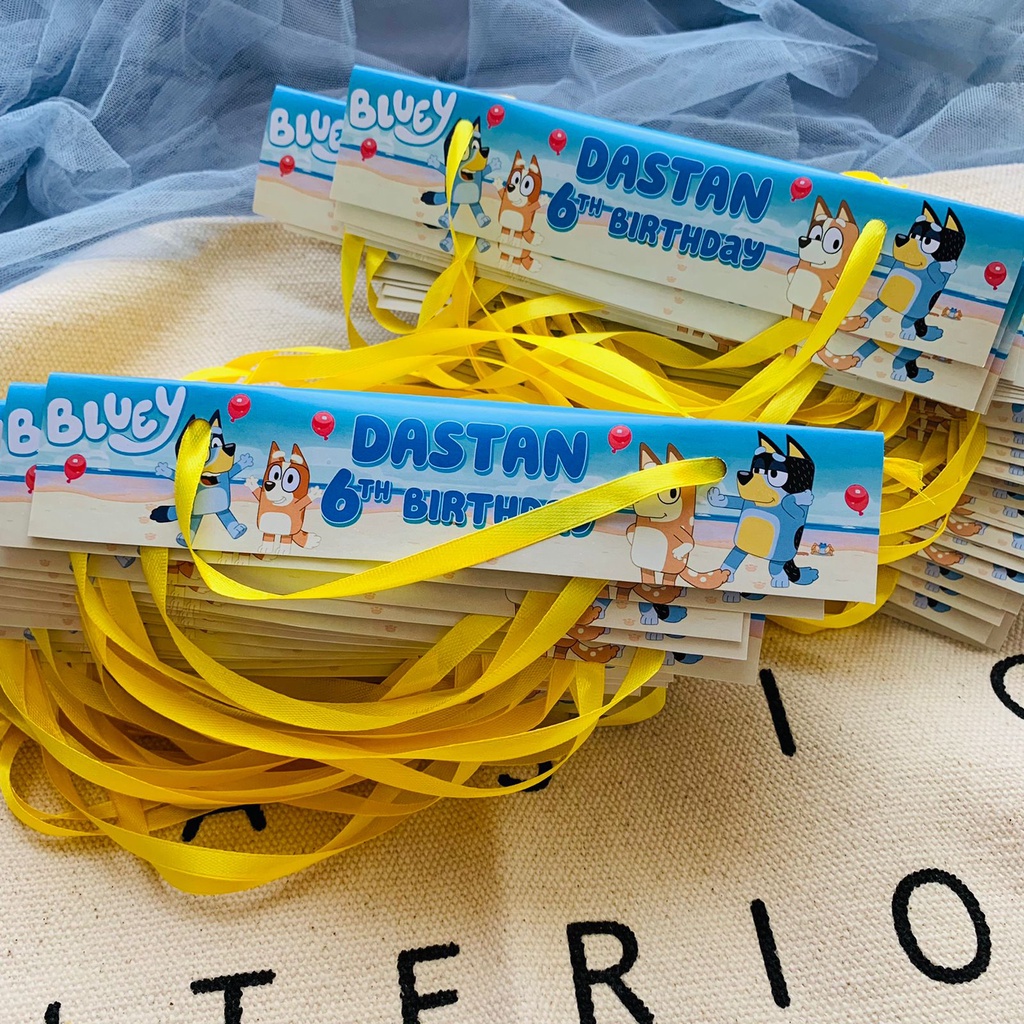 

BLUE Y Label Kantong Snack Birthday / Goodie Bag Hampers Souvenir Ulang Tahun