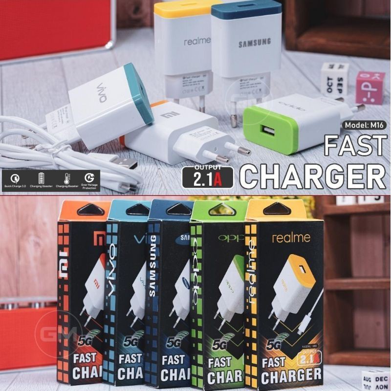 TC CHARGER BRAND MI6 2.1A SINGLE PORT COPY MICRO USB