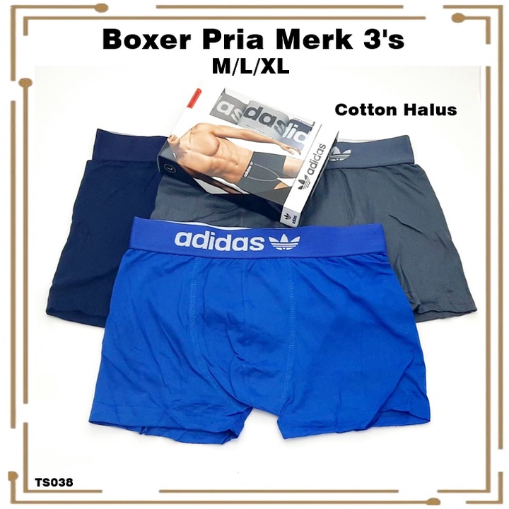 Boxer Pria Merk Box 3's