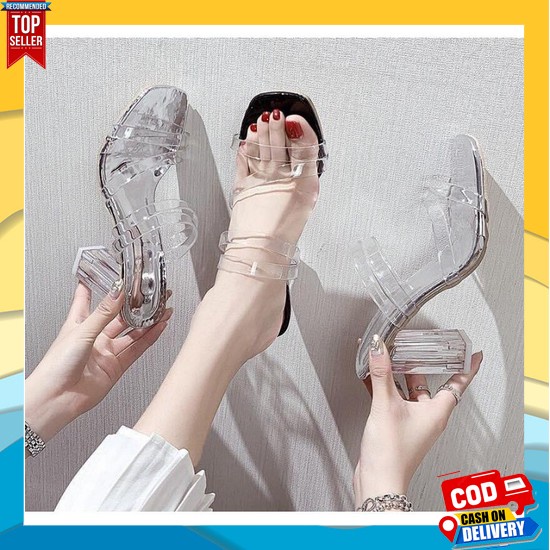 Sandal Heels Wanita Kaca Sandal Heels Wanita Kondangan Sandal Heels Wanita Termurah Sandal Heels Wan